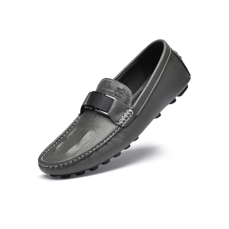 Mulinsen Gommino Loafers Men Black/Blue/White/Gray-25