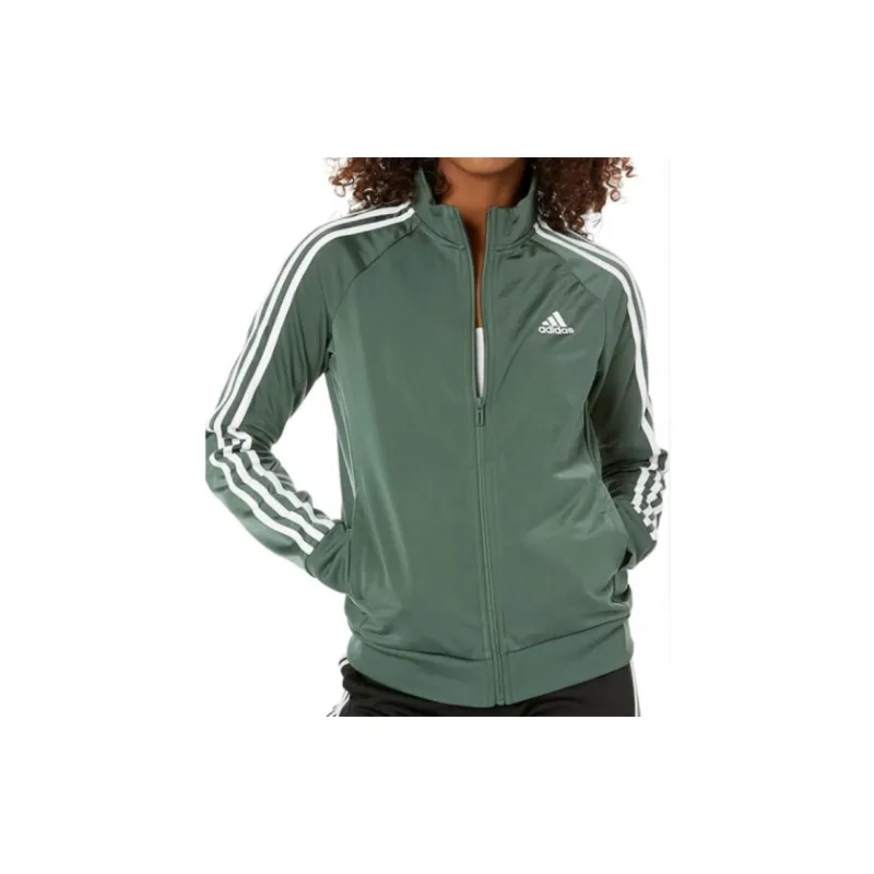 Adidas Free Shipping With AdiClub Primegreen Essentials Warm Up Slim 3 Stripes Track Jacket-4