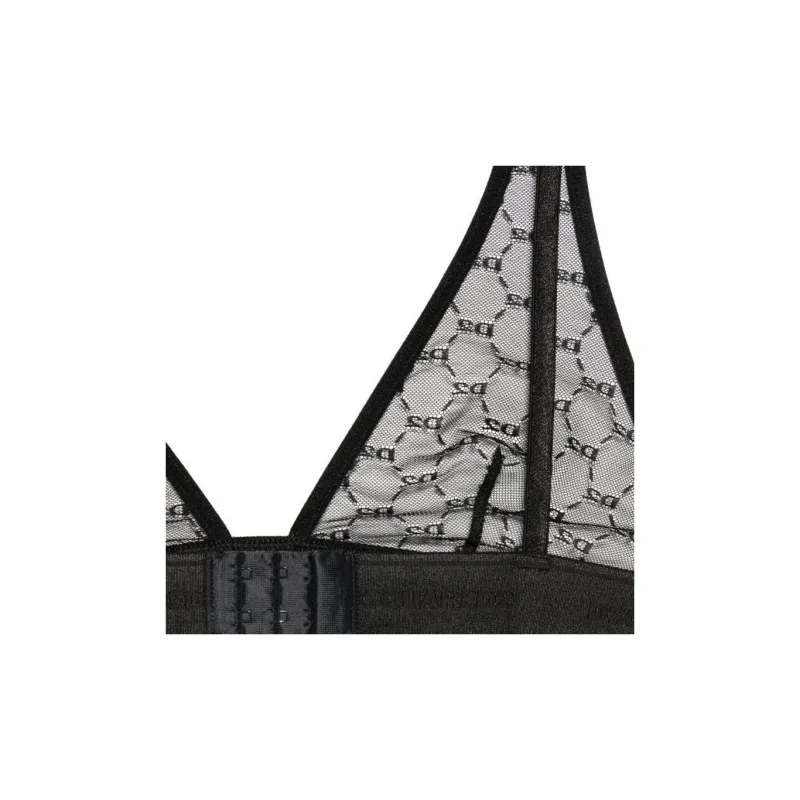 DSQUARED 2 Logo lace Triangle Bra-4