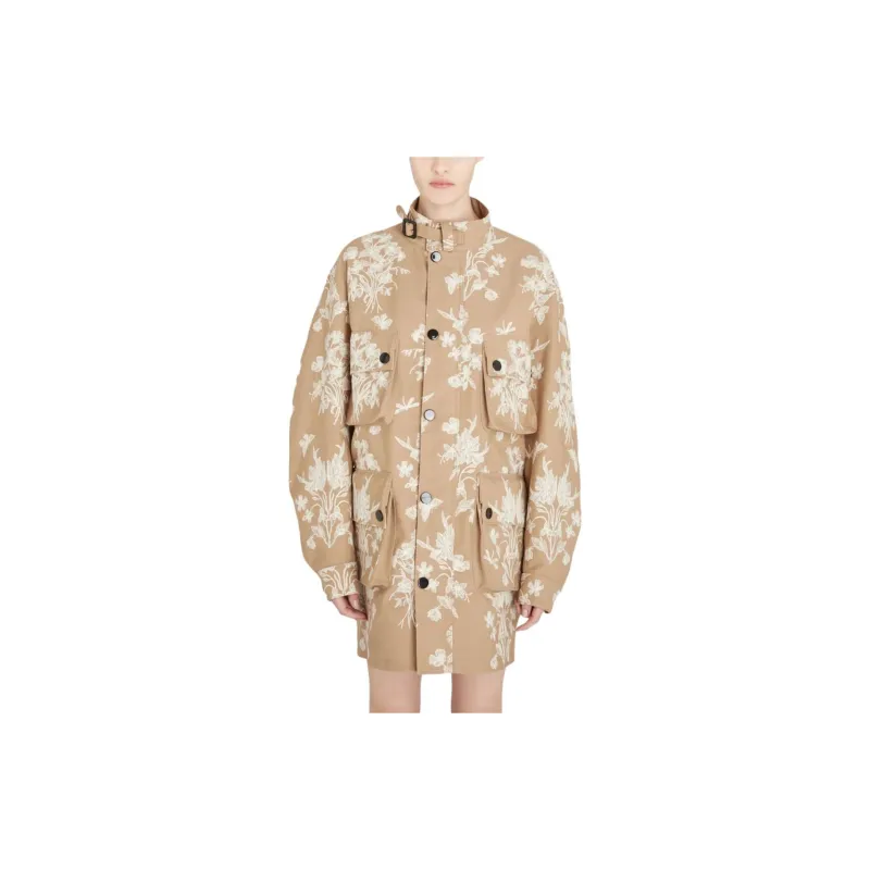 Giambattista Vall Floral-embroidered Parka-4