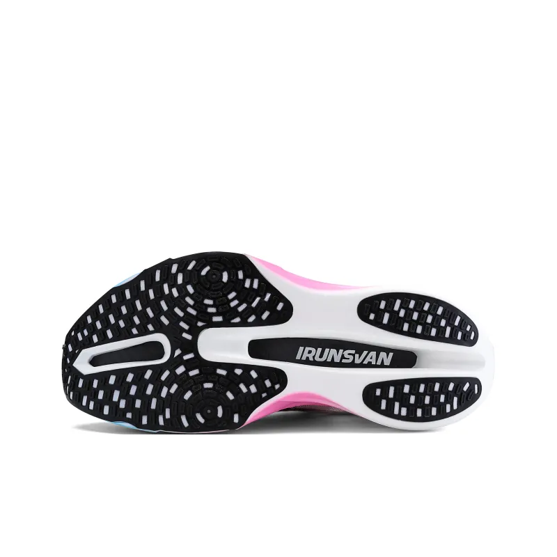IRUNSVAN Low-Top Running Shoes Unisex Mismatched Color-Pink Blue-6