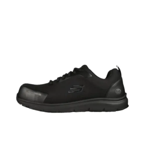 Skechers Work Anti Slip Wear Resistant Low Top Running Shoes Men's Black