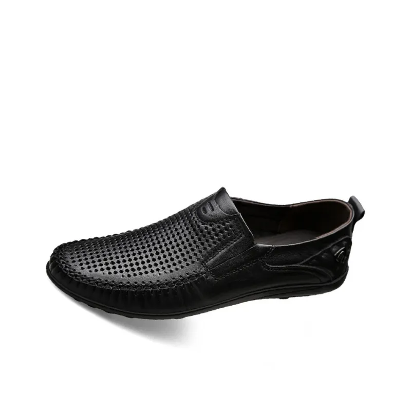 Mulinsen Men's Casual Shoes Men Low Top Black/Dark Brown/Red Brown-6