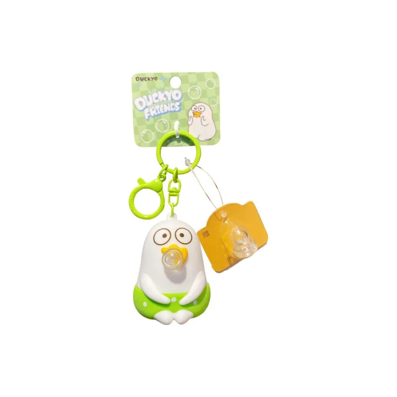 Baimao Silicone+Metal Keychains Unisex-2