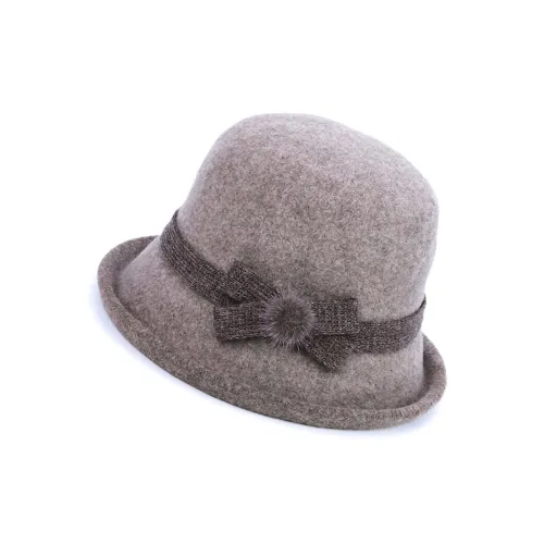 MARJAKURKI Wool Bucket Hat Greeting Card Shopping Bag Micro Molded Lady's Hat Square Round Face Unisex