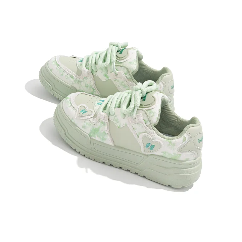 HUANQIU Thermal Breathable Coverage Low Top Skateboard Shoes Women's Cherry Blossom Pink-13