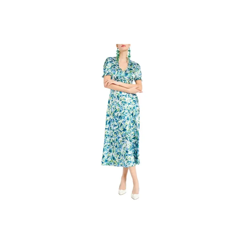BESIONIA SS24 Short Sleeved Dresses Women's Turquoise-1