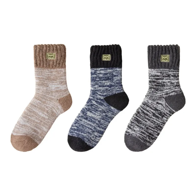 MIIOW Mid Calf Socks Men's Combo Set-3