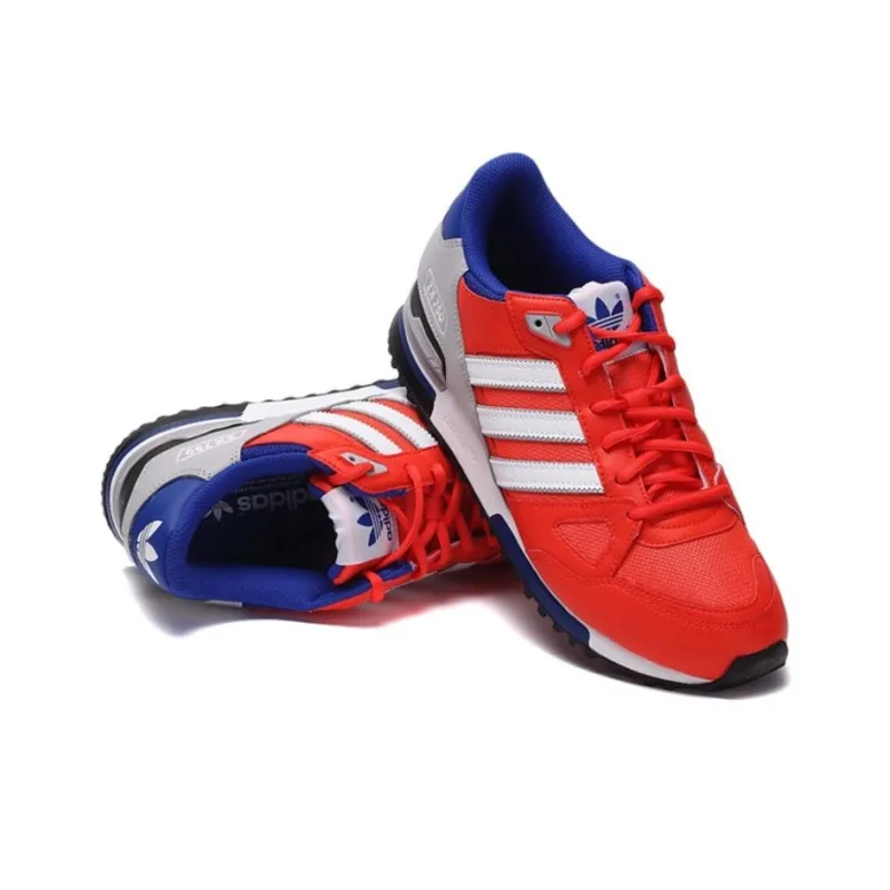 Adidas Originals ZX 750 Anti-Slip Wear-Resistant Low-Top Casual Shoes Unisex Red-2