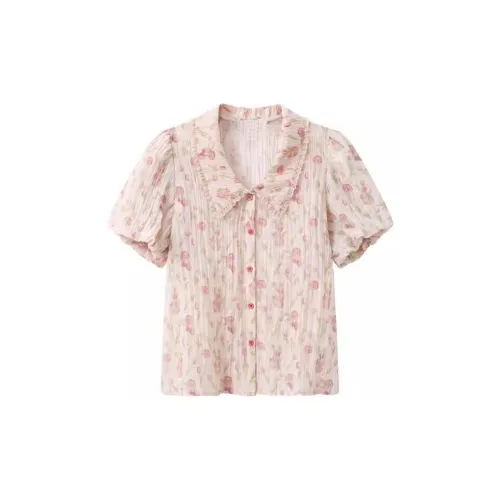 Wbwq Shirts Women's Floral Pattern