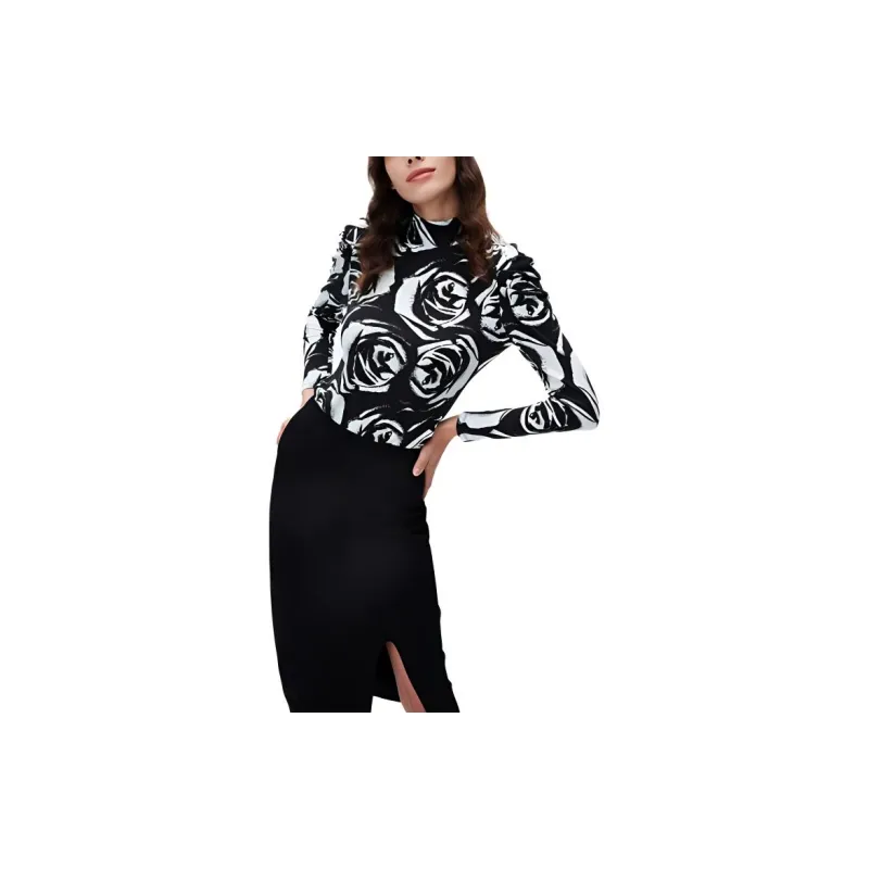 DVF Diane Von Furstenberg T-Shirt Women's Black-4