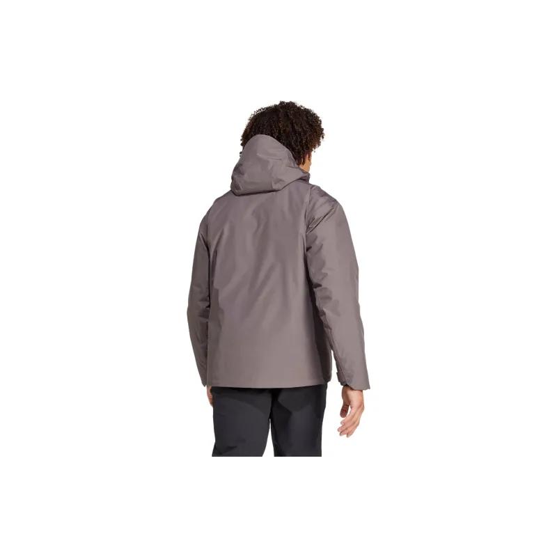 Adidas High Altitude Climbing Waterproof And Windproof Windbreaker Jacket Men's Charcoal Gray/Gray/Charcoal Gray/Gray-3