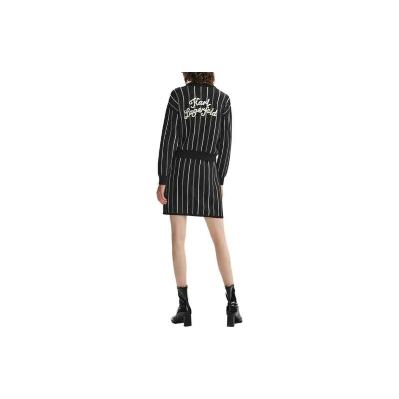 KARL LAGERFELD Knitwear Women's Black White-2