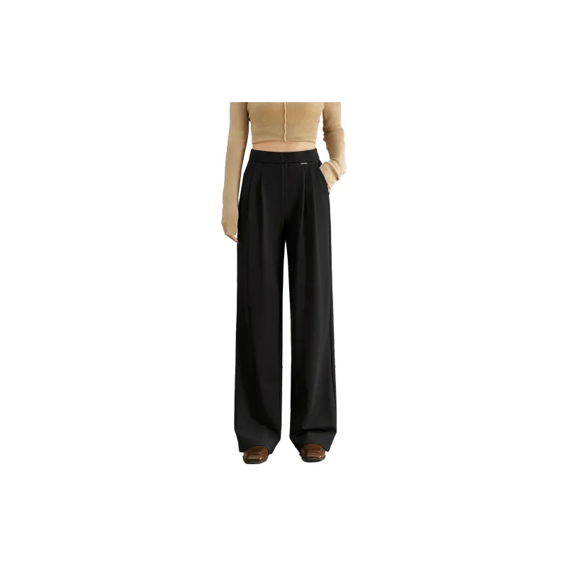SMEN Casual Pants Women's Black-10
