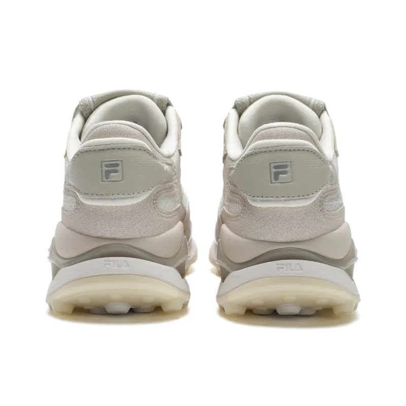 FILA KM2 Slip-Resistant Low-Top Running Shoes Women's White Yarn-3