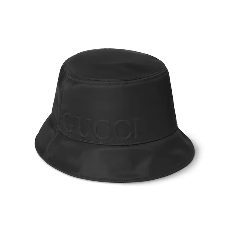GUCCI Nylon Bucket Hats Men's Black-2