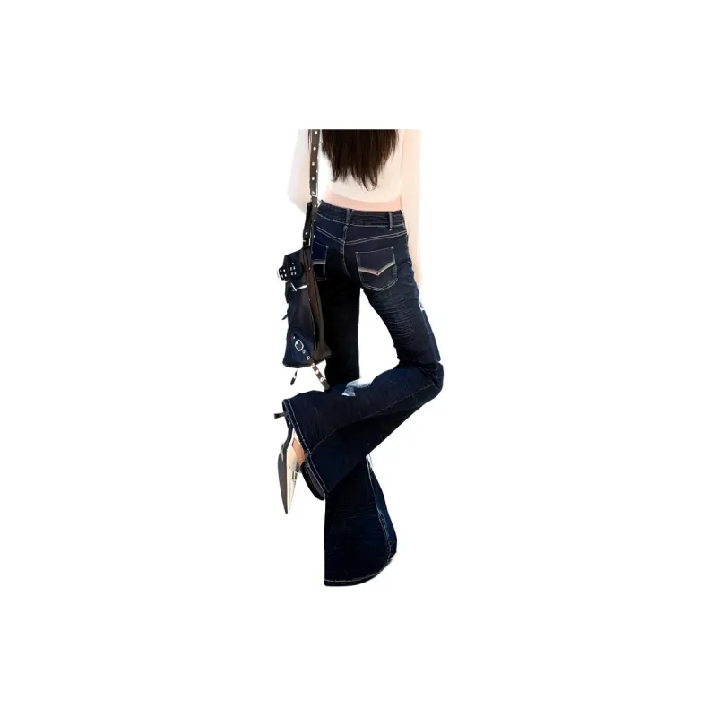YINLEI Jeans Women's Blue-2