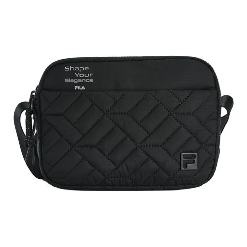 FILA Fabric Shoulder Bag Crossbody Bag Extra Small Women's Pitch Black