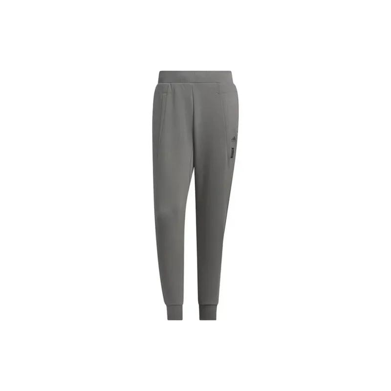 Adidas Knitted Sports Pants Men's Gray-1
