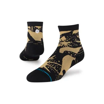 Stance Ankle Socks Unisex 1 Pack Black Gold