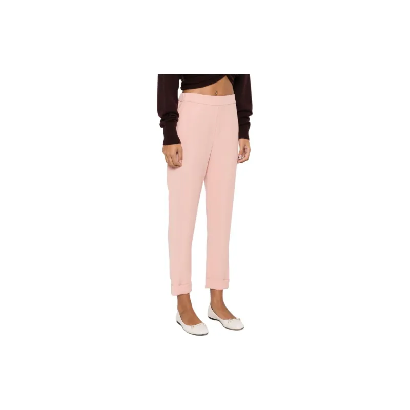 PAROSH FW24 Casual Pants Women's Pink-3