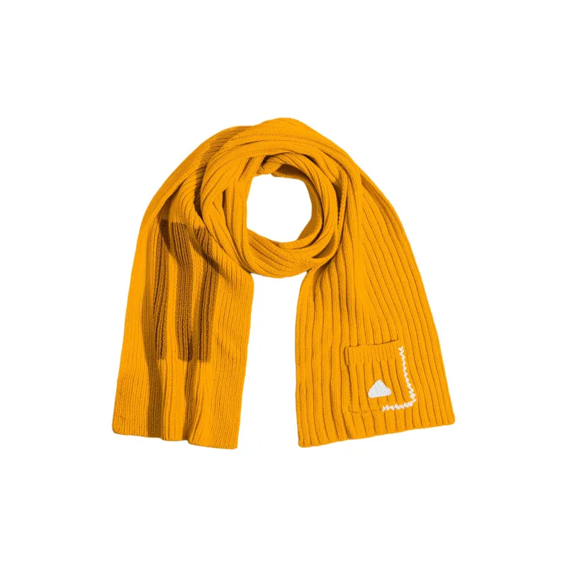 Adidas Acrylic Knit Scarves Unisex Yellow-0