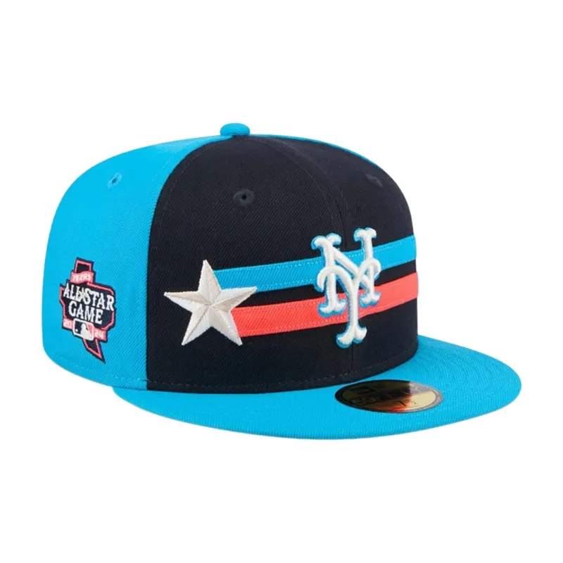New Era Polyester Baseball Caps Men's Blue-2