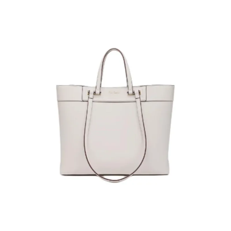 PIERRE CARDIN Cow Leather Tote Bag Shopping Bag Handbag Shoulder Bag Large Size Women's Dark Brown/Yellow Brown/Beige-8
