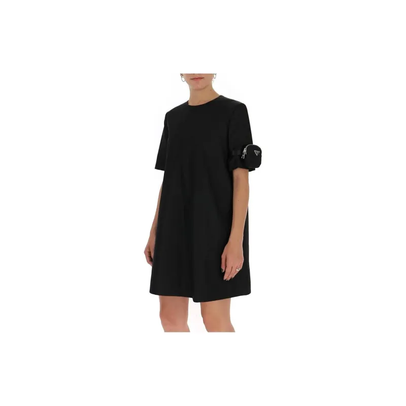 PRADA Pouch Sleeve T-Shirt Dress-4