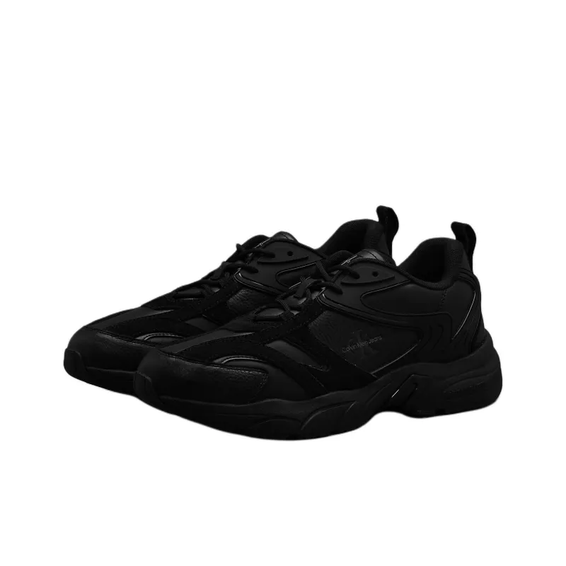 CKJ CALVIN KLEIN JEANS Low Top Casual Shoes Men's Black-2