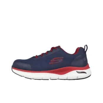Skechers ARCH FIT SR Anti-Slip Wear-Resistant Low-Top Running Shoes Men's Blue Red