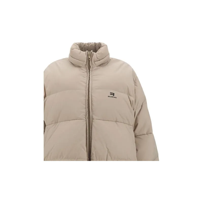 Balenciaga SS23 Puffer Jacket Regular Fit Women's Khaki-2