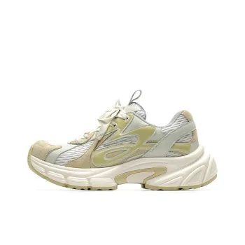 Mule Donkey Lightweight Height Increasing Low Top Chunky Sneakers Unisex Custard