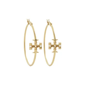 TORY BURCH Eleanor Hoop Earrings