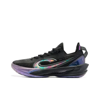 QIAODAN Fang Ci RISE 2.0 Basketball Shoes Men Low Top Black Bright Purple