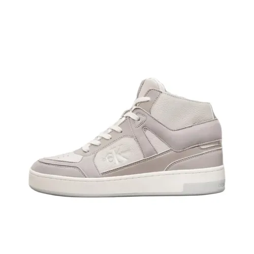 CKJ calvin grande KLEIN JEANS High-Top Skateboard Shoes Women's Gray