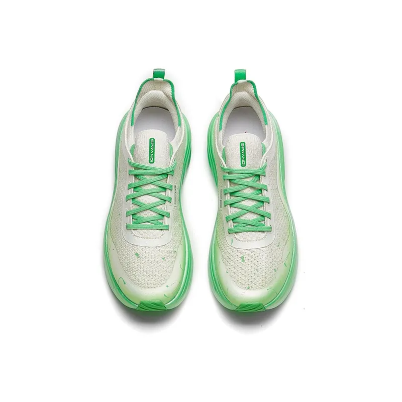 Sprandi Abrasion Resistant Low Top Running Shoes Women's White Purple Green-8