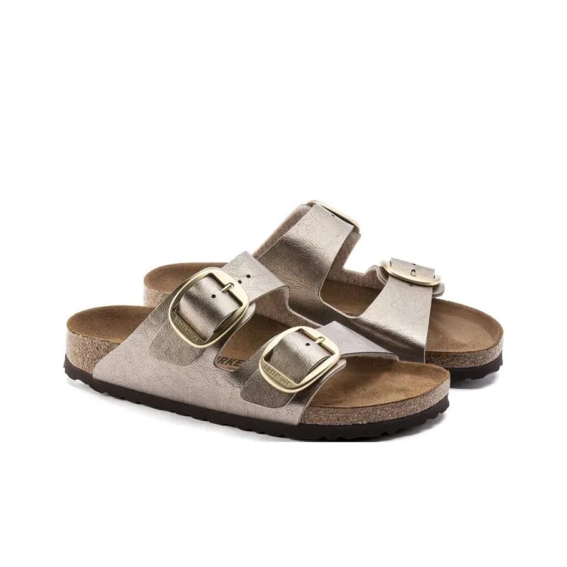 Birkenstock Arizona Big Buckle EVA Abrasion Resistant Slide Slippers Women's Gold-3