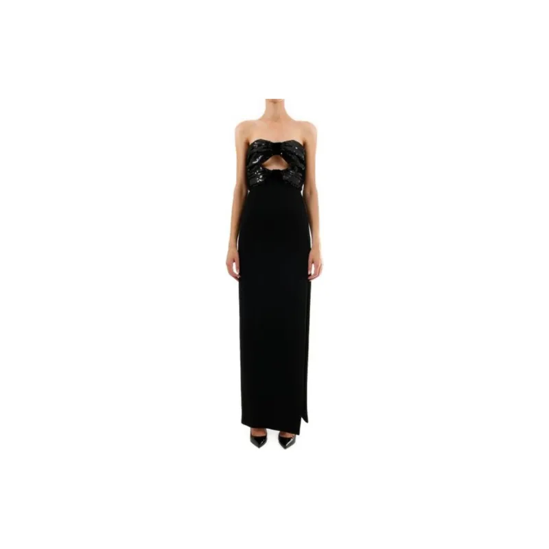SAINT LAURENT Sequin embellished Evening Gown-3