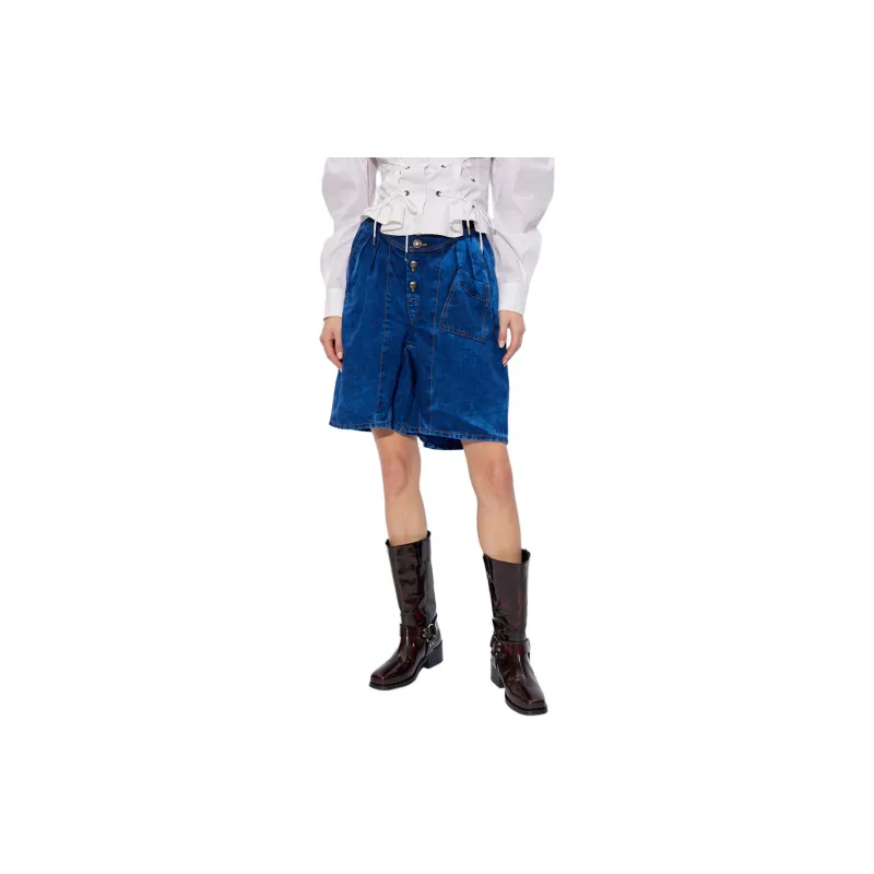 Vivienne Westwood Denim Shorts Women's Royal Blue-4