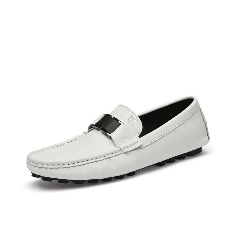 Mulinsen Gommino Loafers Men Black/Blue/White/Gray-16