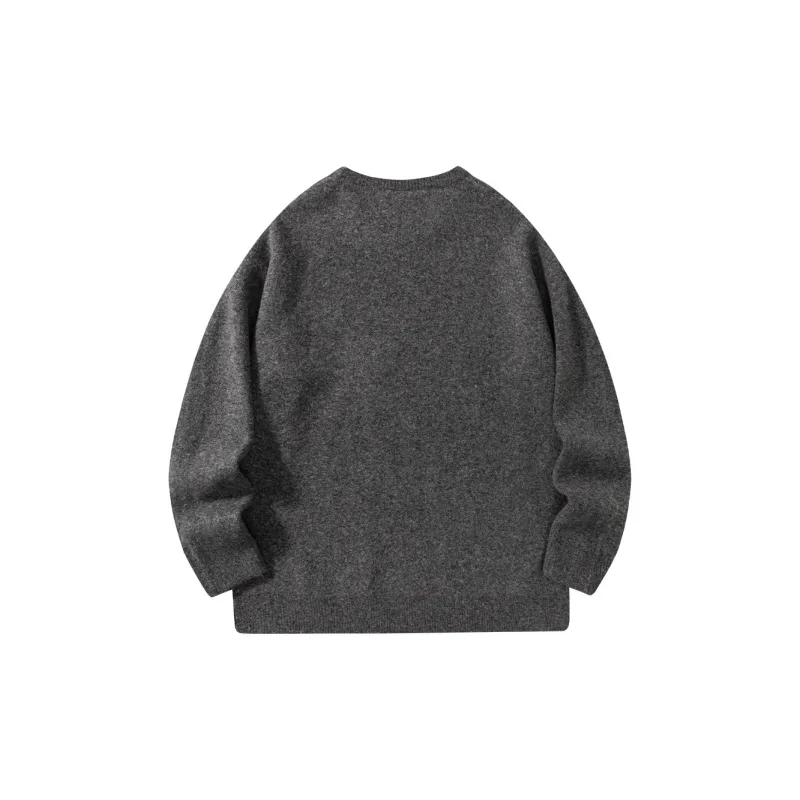 Suamoment Autumn Vintage Casual Couple Loose Fit Knitwear Unisex-1