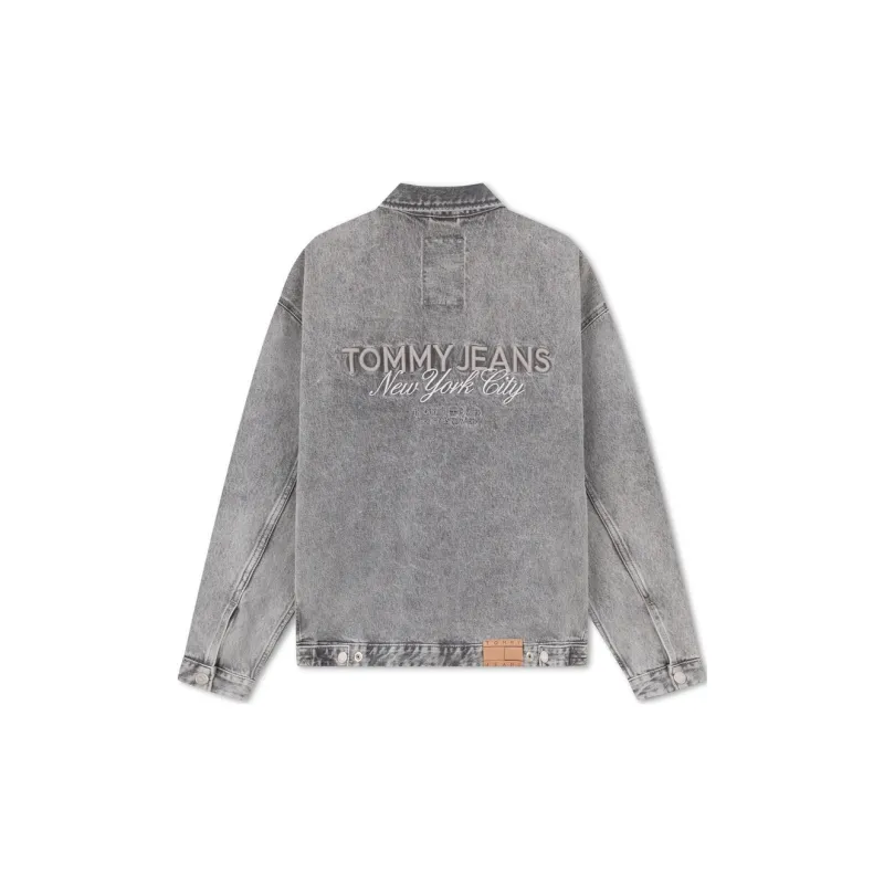 Tommy Hilfiger Denim Jacket Men's Dark Gray-1