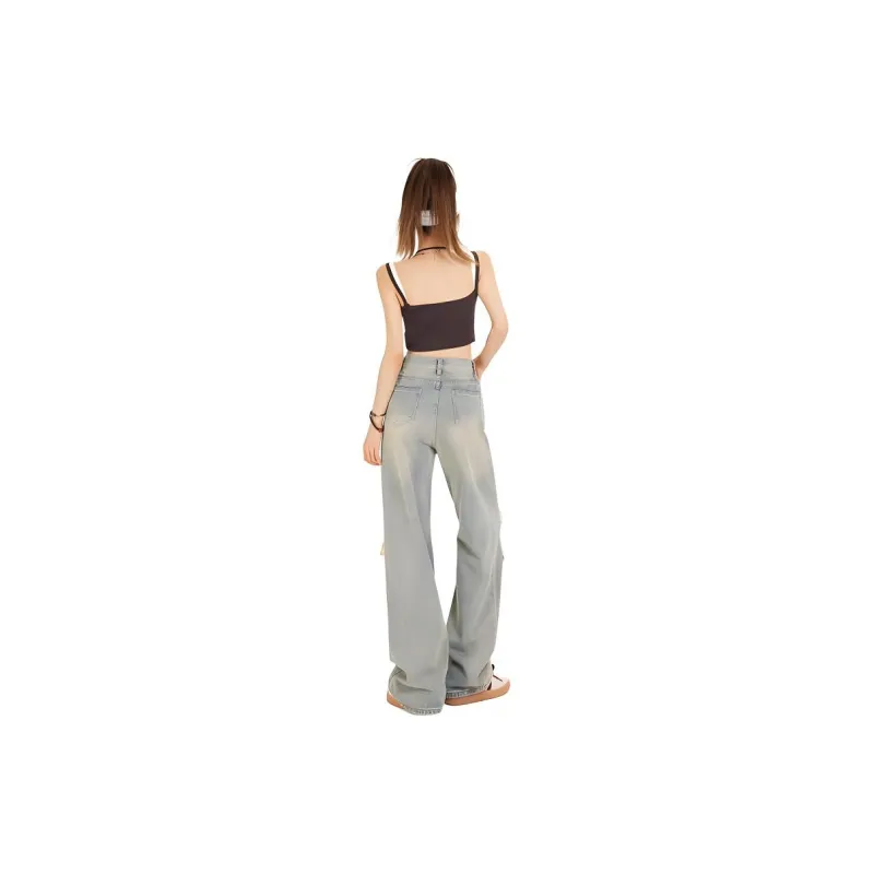 YINLEI Jeans Women's Nostalgic-3