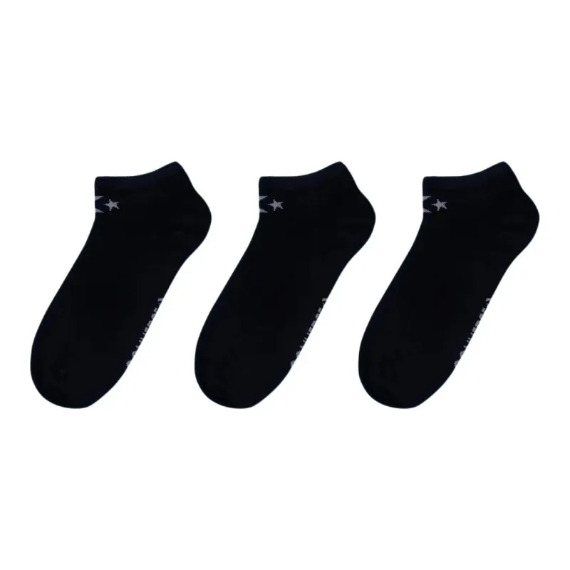 Converse Ankle Socks Unisex 3 Pack Black-0