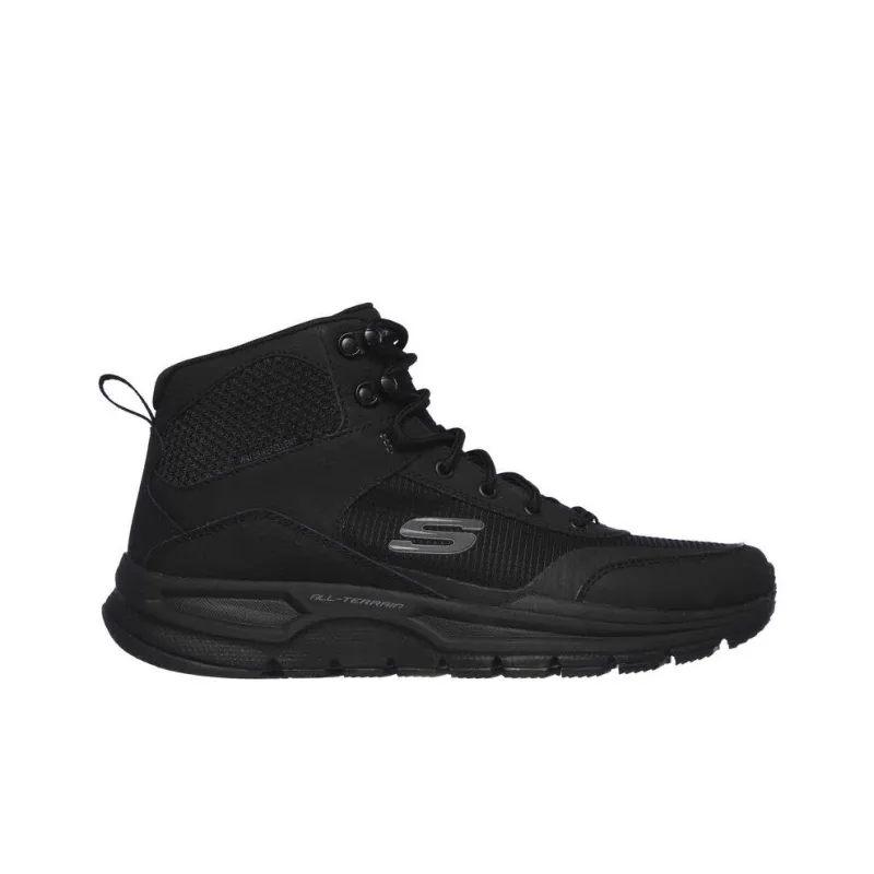 Skechers Escape Plan Anti-Slip Wear-Resistant High-Top Trail Running Running Shoes Men's Black-1