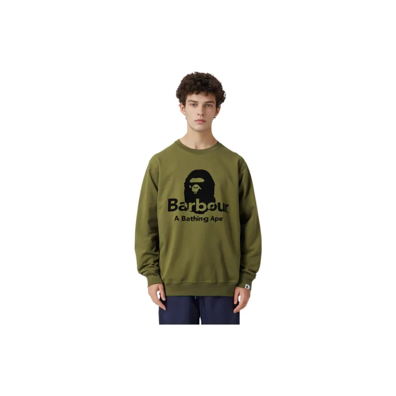 Bape X Barbour Crewneck-1