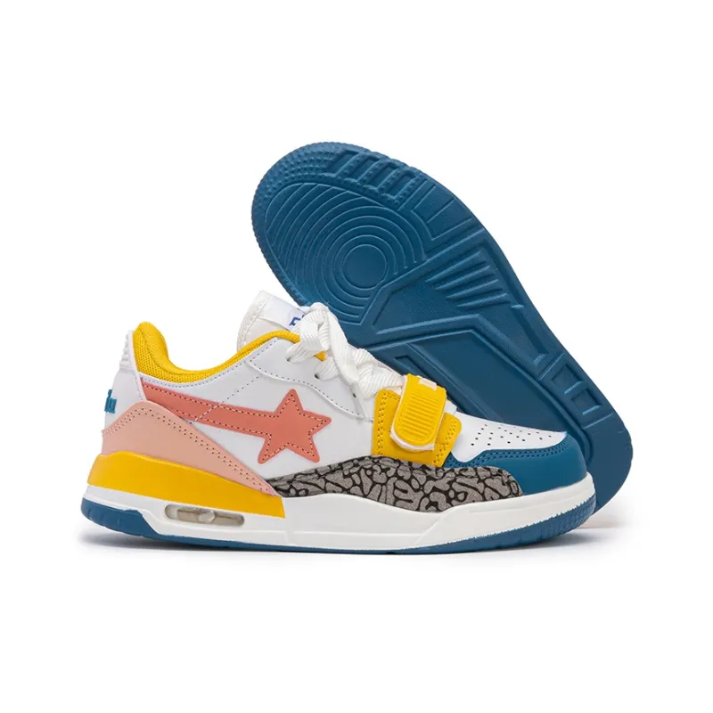 WELKIN&WZWJ Gift Box Set Slip Resistant Low Top Skateboard Shoes Unisex Pink Yellow-5