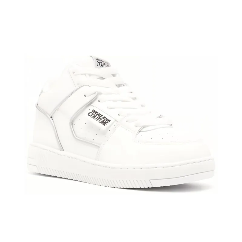 VERSACE JEANS High Top Skateboard Shoes Women's White-2