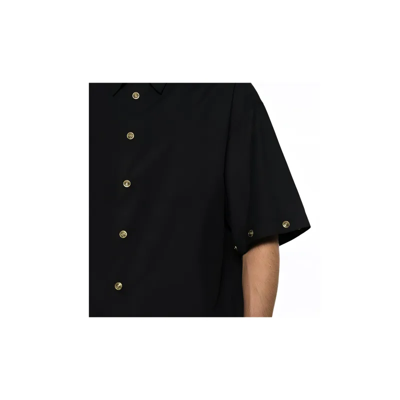 VERSACE JEANS COUTURE Embossed button Cotton Shirt-5